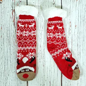 Rowdy Rudolph Sherpa Lined Socks
