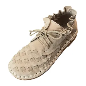 SAGACE Large Size Shoes Women Vintage Lace-Up Flat Sneakers Women Casual Outdoor Sneakers Shoes Ladies Large Size Shoes