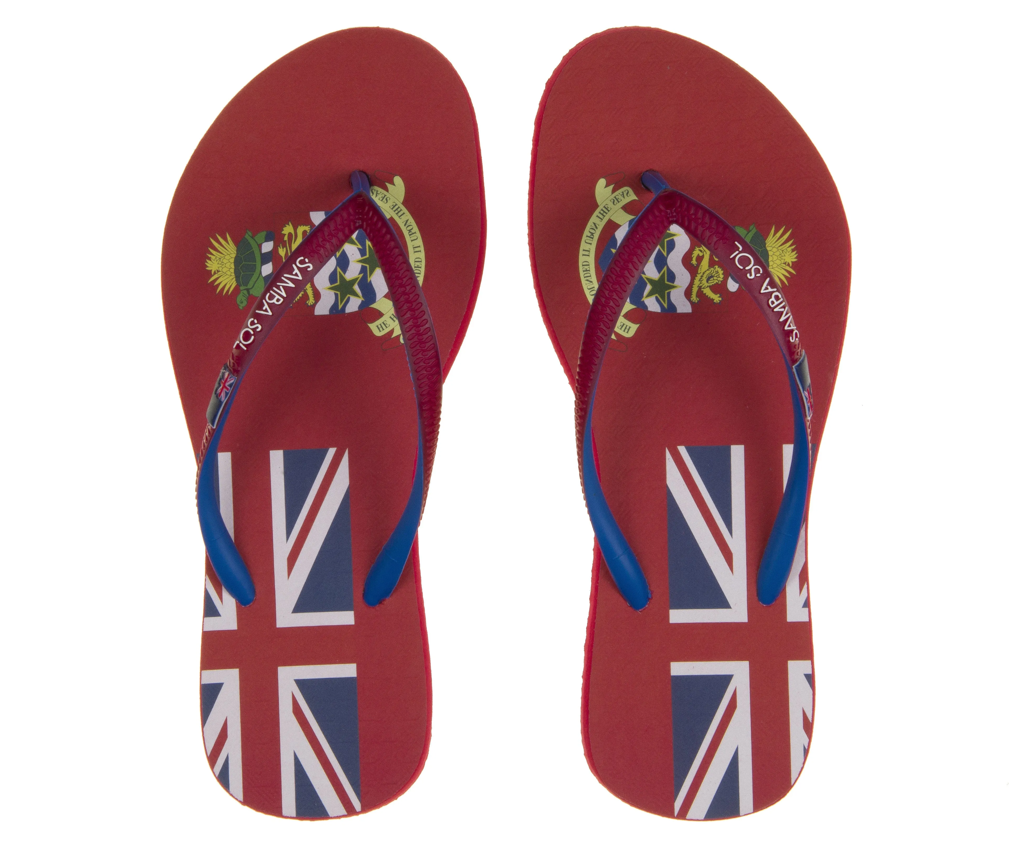 Samba Sol Women's Countries Collection Flip Flops - Cayman Islands