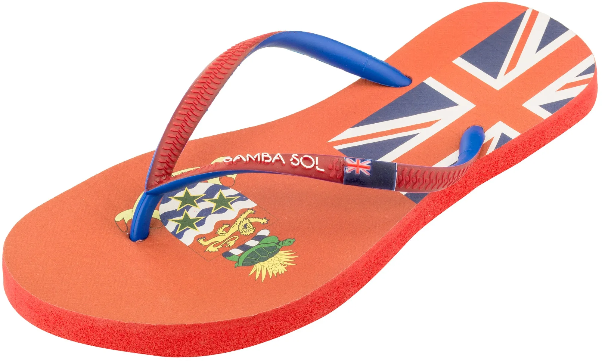 Samba Sol Women's Countries Collection Flip Flops - Cayman Islands