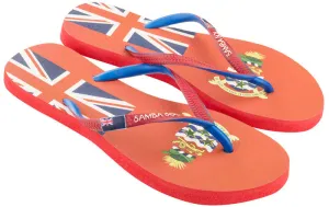 Samba Sol Women's Countries Collection Flip Flops - Cayman Islands