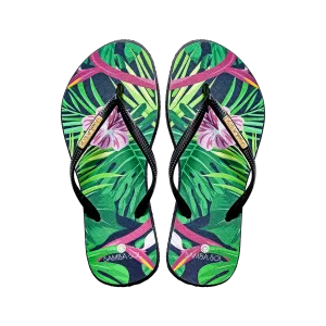Samba Sol Women’s Fashion Collection Flip Flops - Tropical