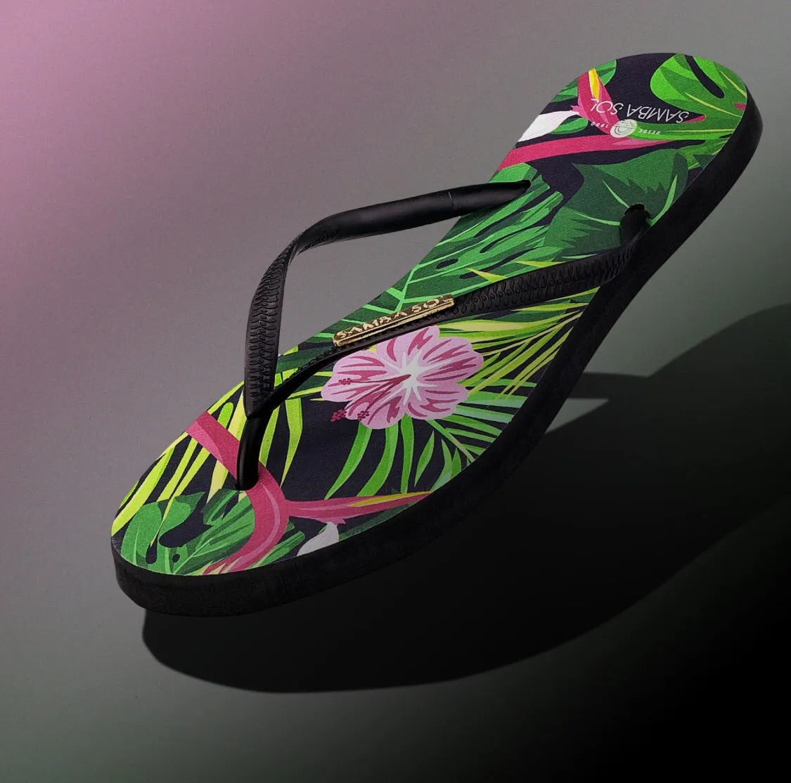 Samba Sol Women’s Fashion Collection Flip Flops - Tropical