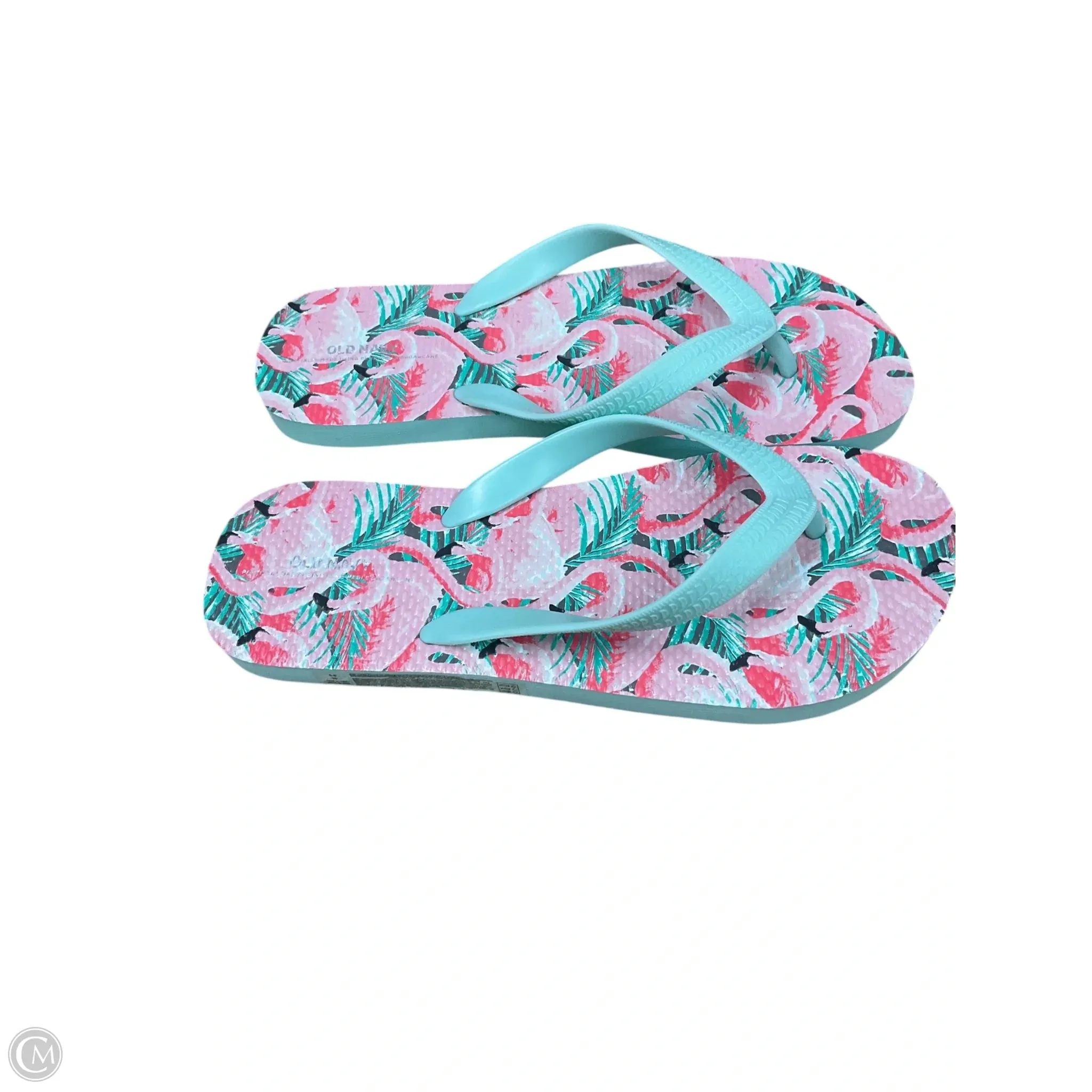 Sandals Flip Flops By Old Navy In Green, Size: 7