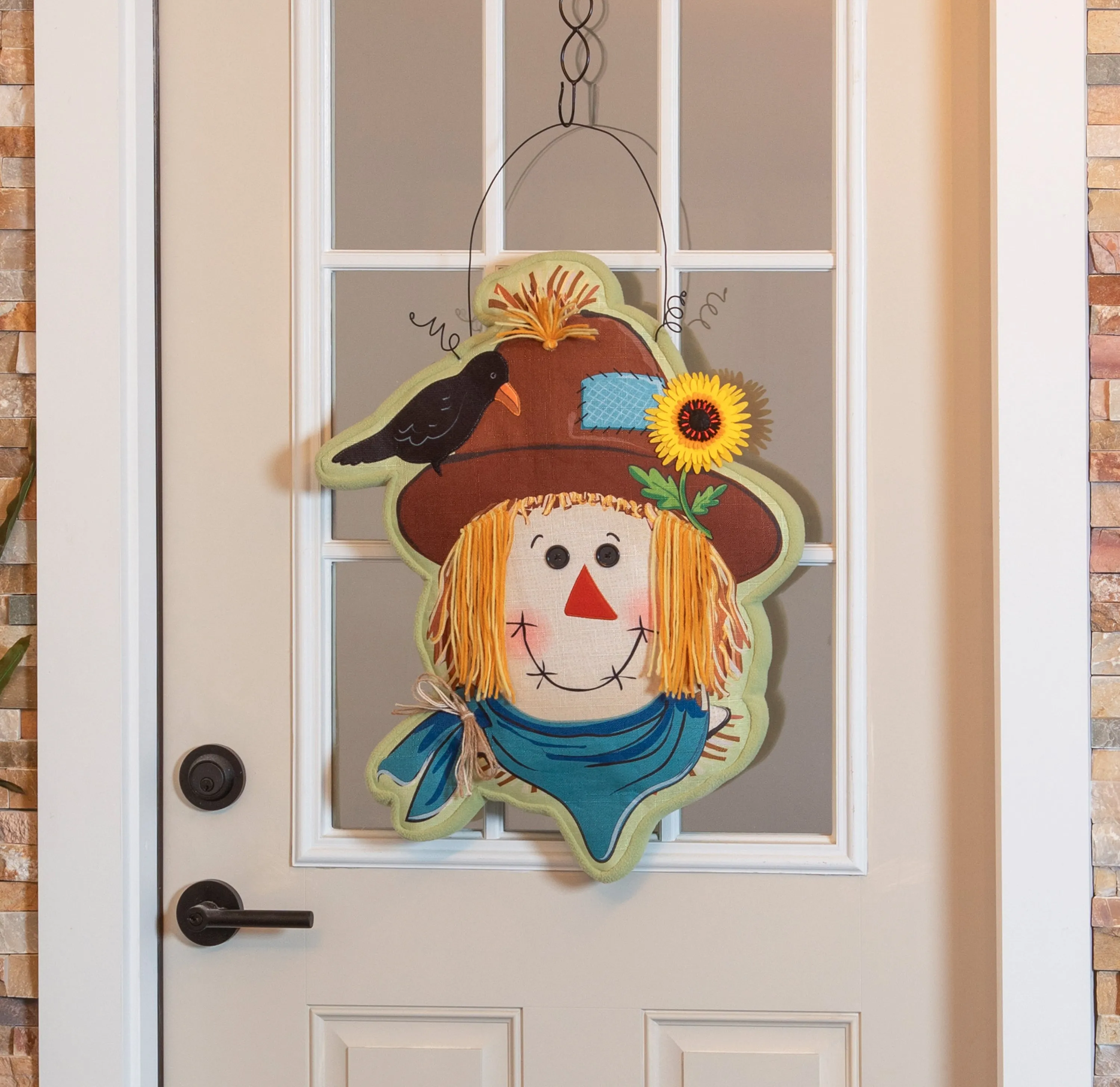 Scarecrow and Friend Estate Door Décor,2deb2577