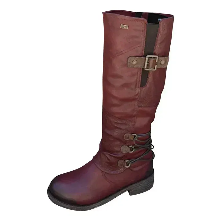 Serafina Over-the-Knee Heeled Winter Boots