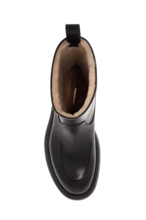 shearling-lined ankle boots