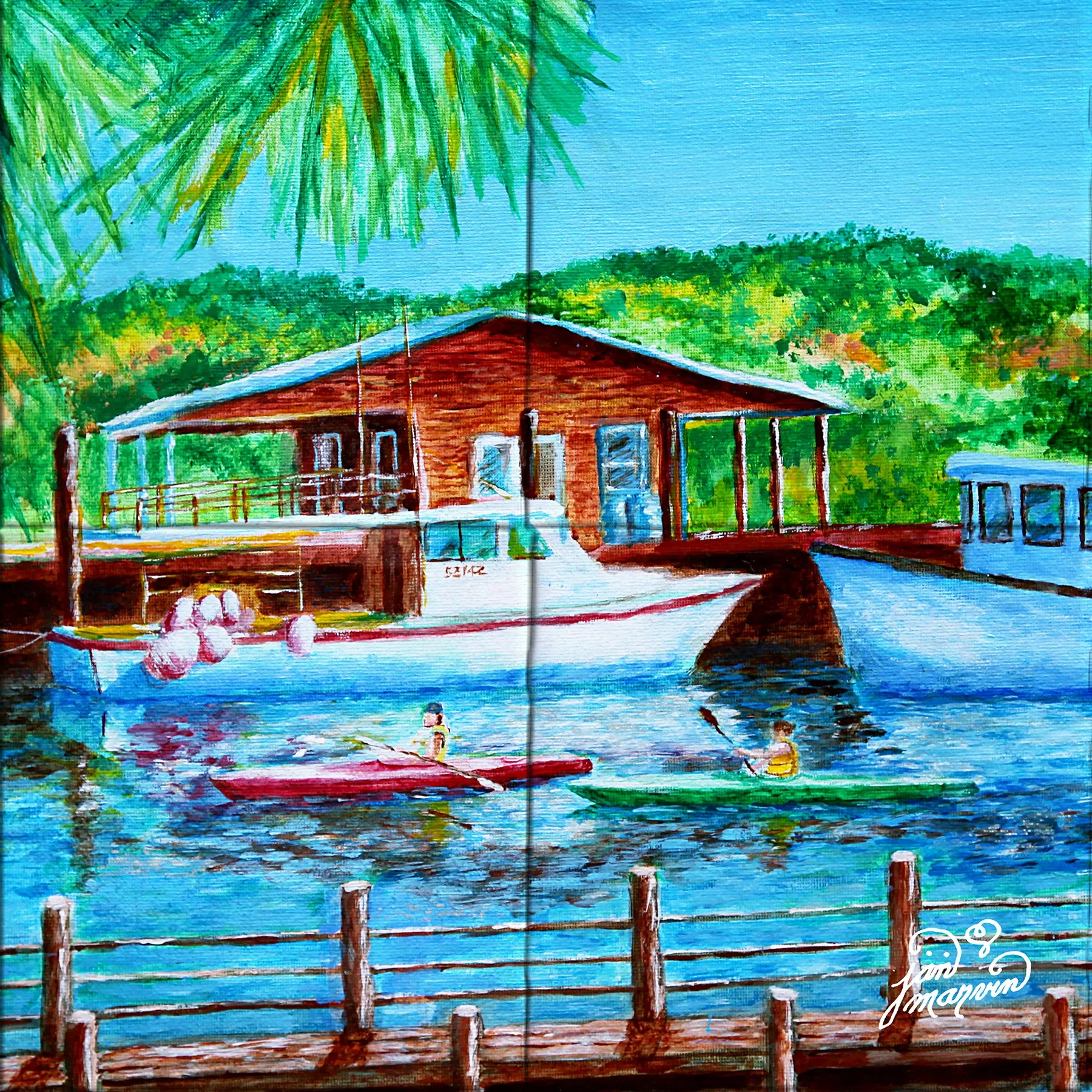 Shem Creek Tile Mural, High Quality (won't fade), Indoor or Outdoor, Beach Wall Tiles, Backsplash, Shower, Mosaic