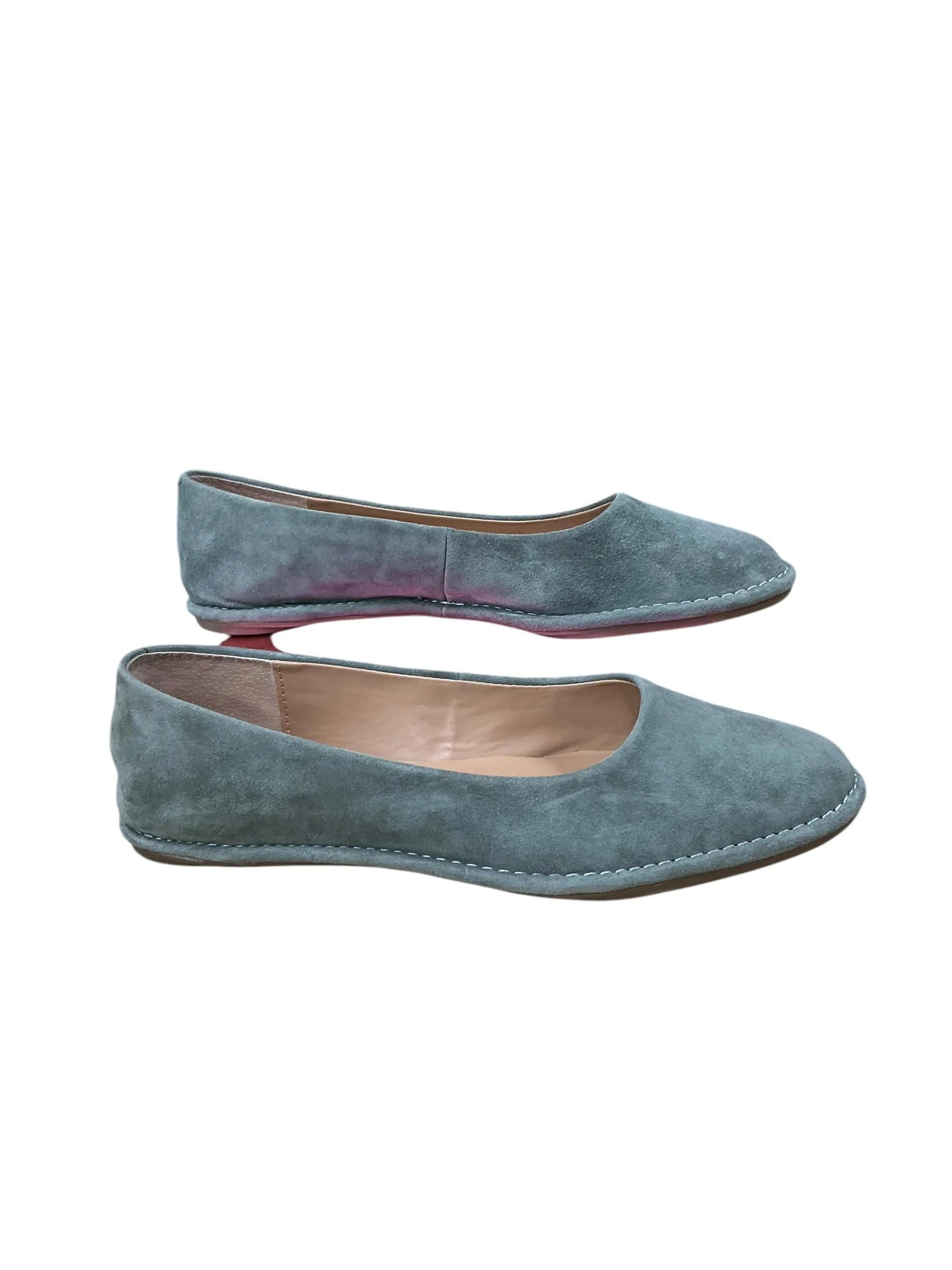 Shoes Flats By Crown Vintage In Green, Size: 10