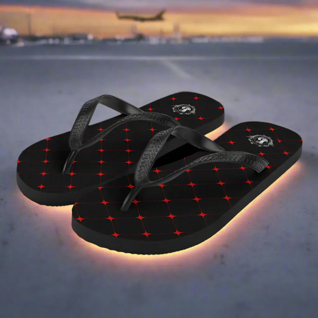Silk Road Crimson Diamond Designer Summer Footwear Flip Flops