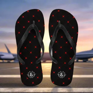 Silk Road Crimson Diamond Designer Summer Footwear Flip Flops