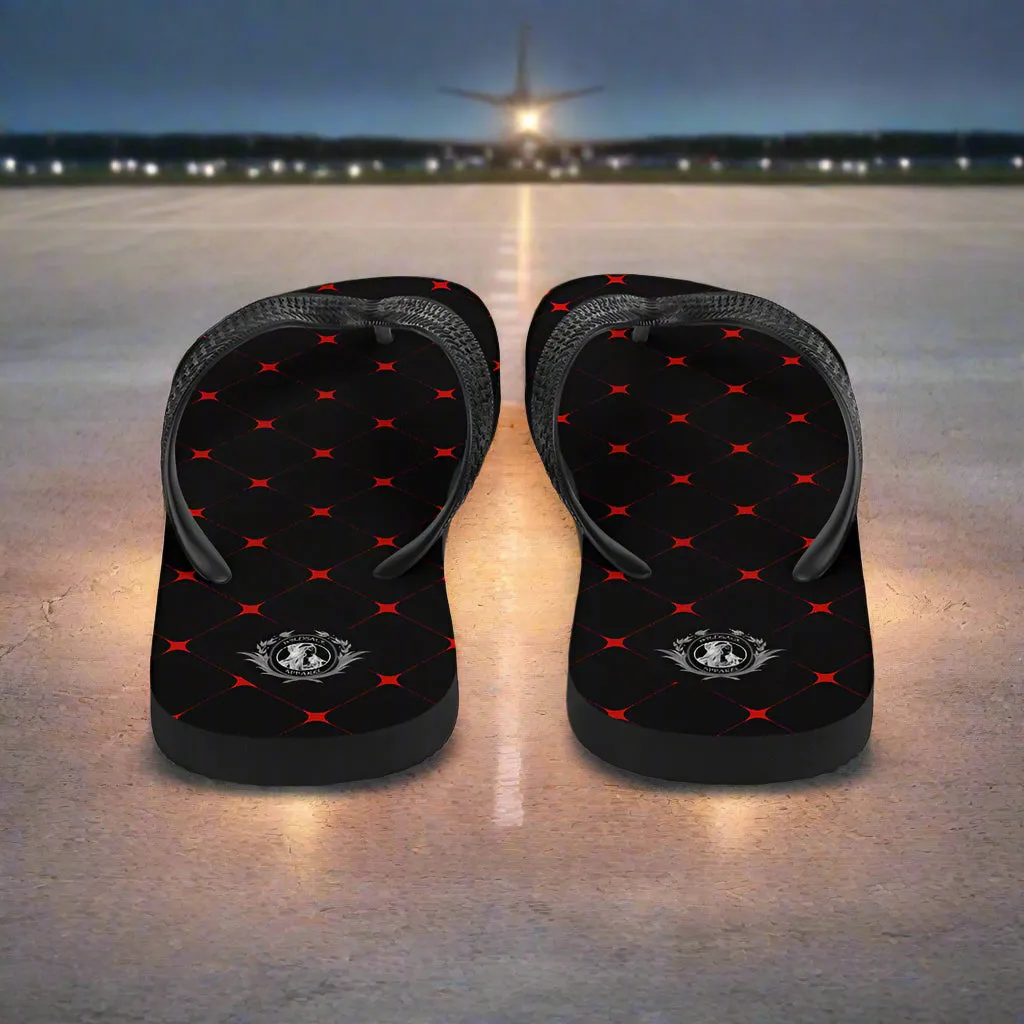 Silk Road Crimson Diamond Designer Summer Footwear Flip Flops