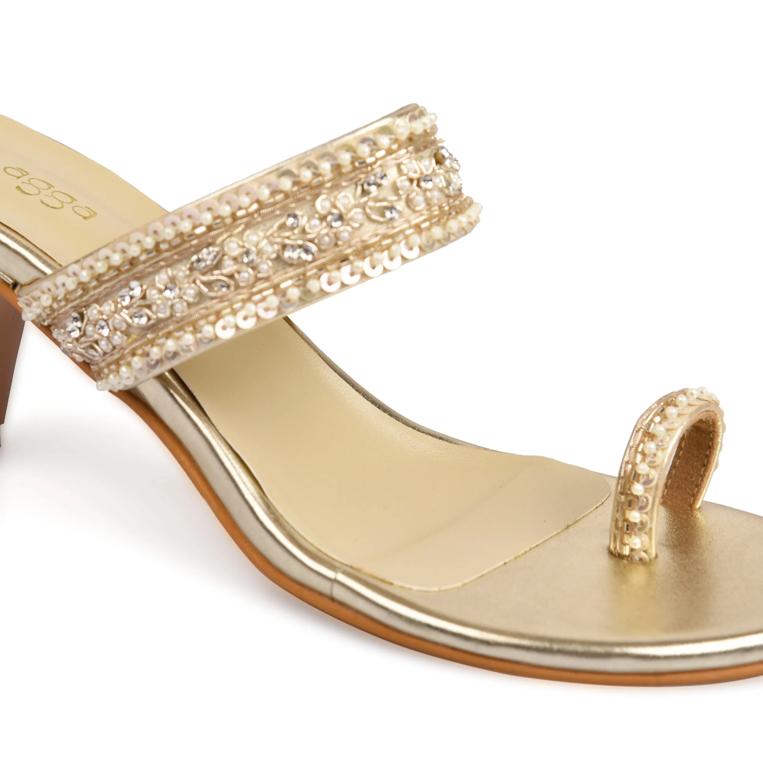 Silver Pearl Heels