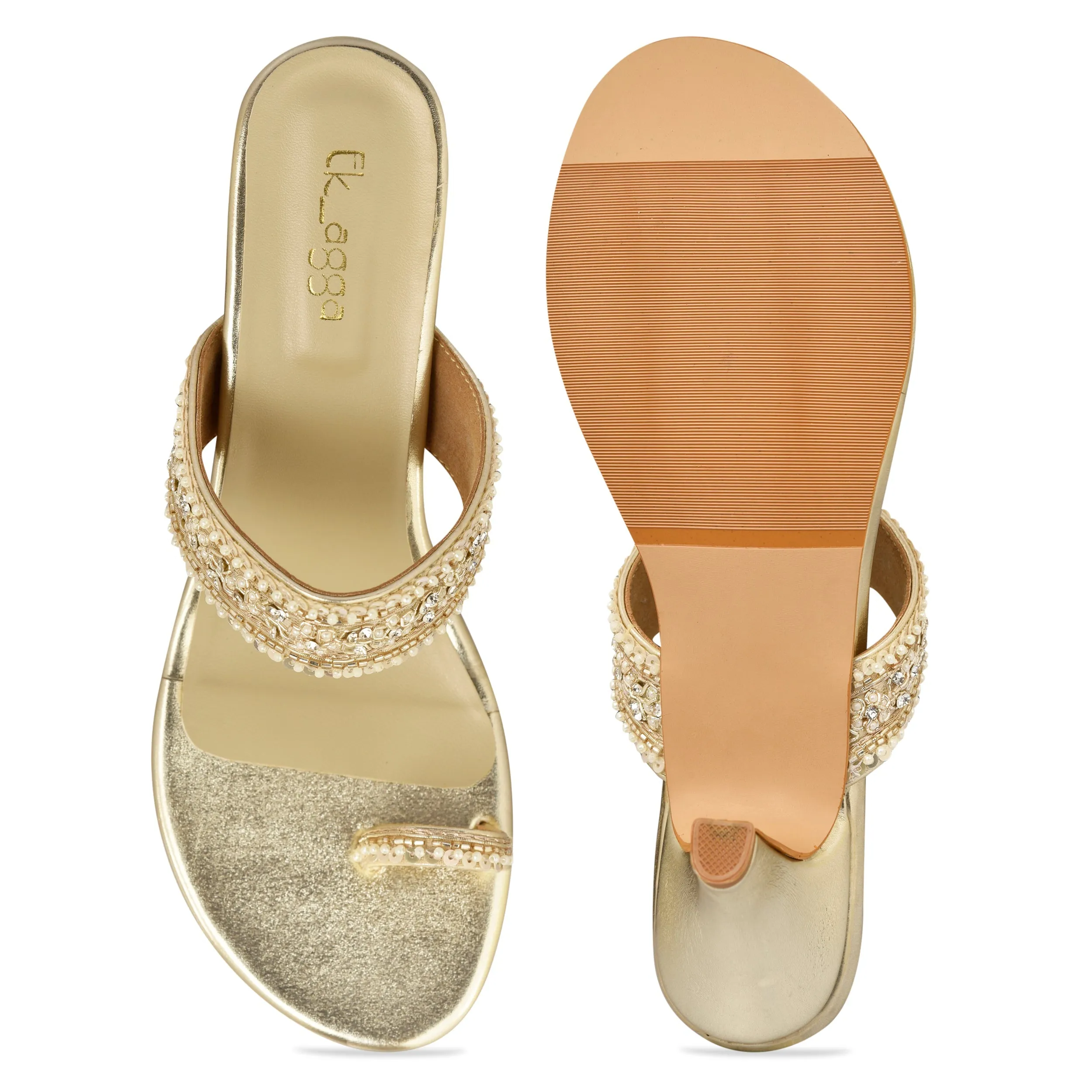 Silver Pearl Heels