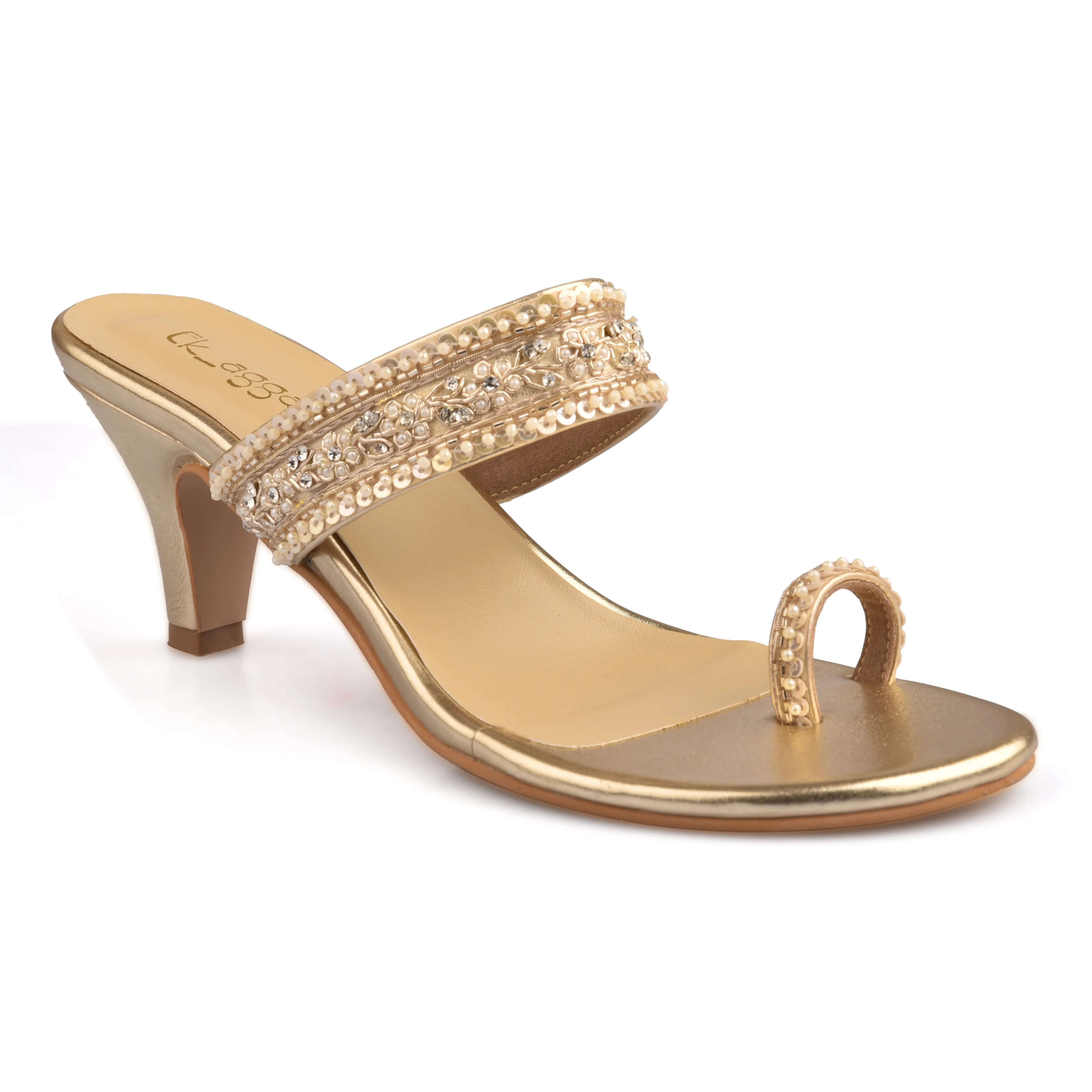 Silver Pearl Heels