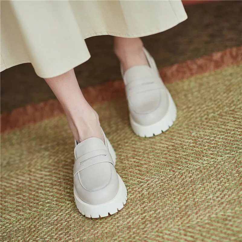 Slip On Round Toe Shoes Ladies Casual Footwear