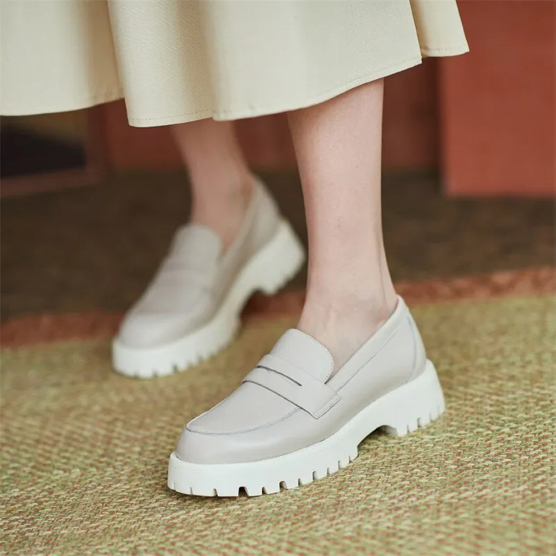 Slip On Round Toe Shoes Ladies Casual Footwear