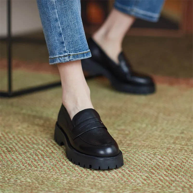 Slip On Round Toe Shoes Ladies Casual Footwear