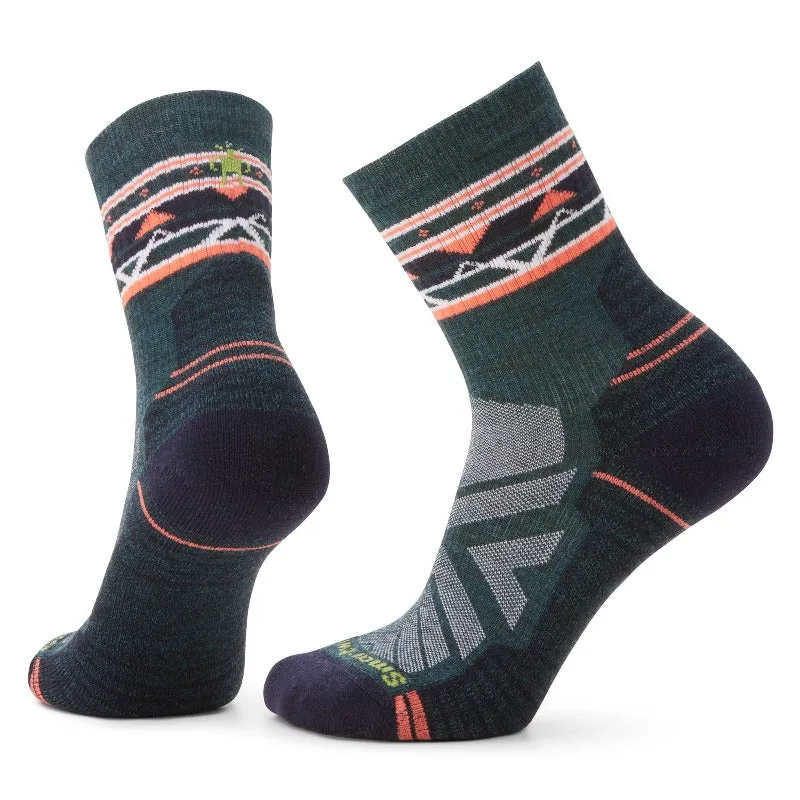 SmartWool Women's Hike Light Cushion Zig Zag Graphic Mid Crew Socks