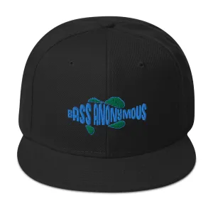 Snapback Hat-Bass Anonymous Swim Logo Blue