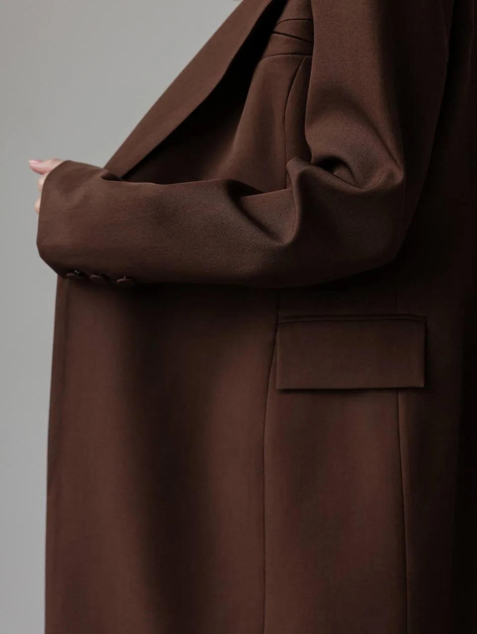 Sophisticated Brown Tailored Dress