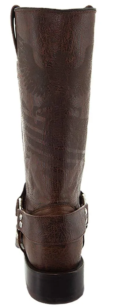 Soto Boots Men's Leather Harness Boots H50021 (13, Tan)