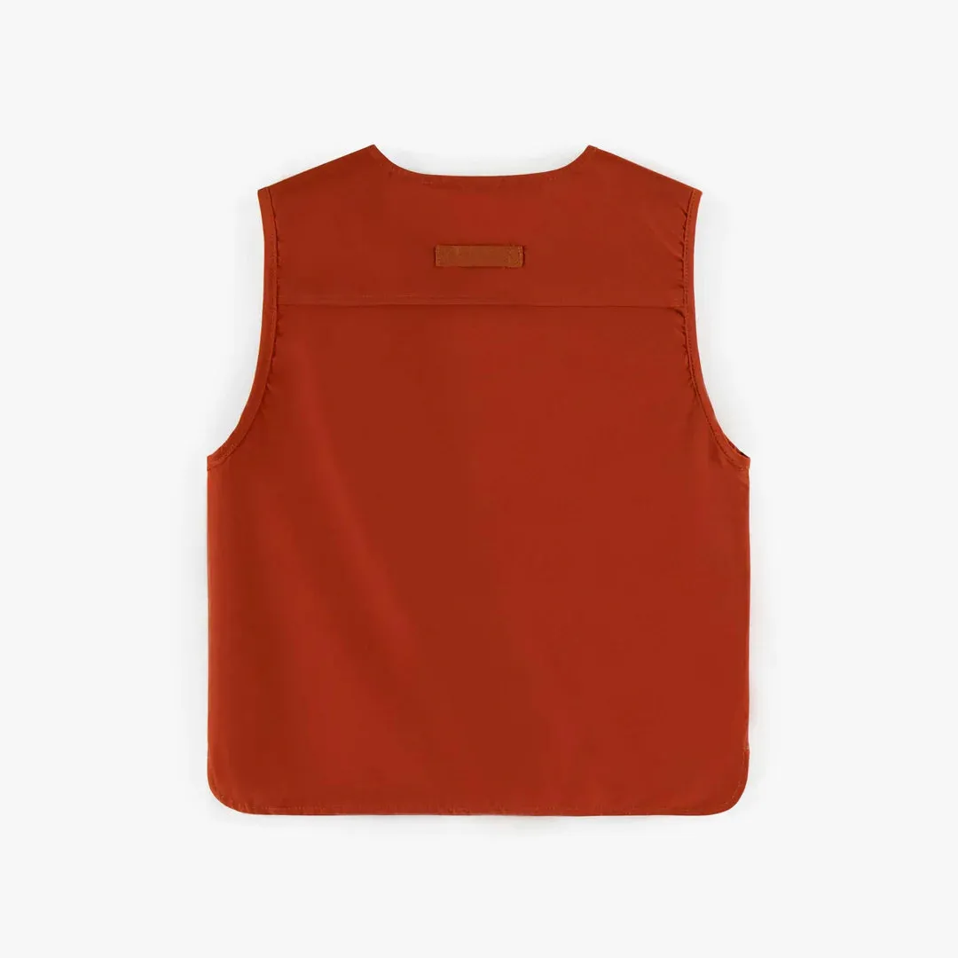 Souris Mini Sleeveless Reversible Vest - Orange