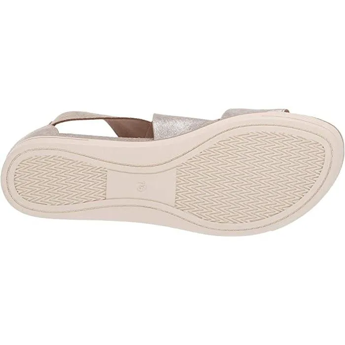 Sport Crisscross Frozen Metallic Platform Sandals