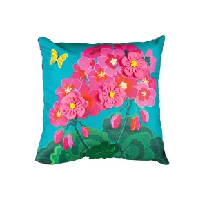 Spring Geraniums Interchangeable Pillow Cover,4plc441bl