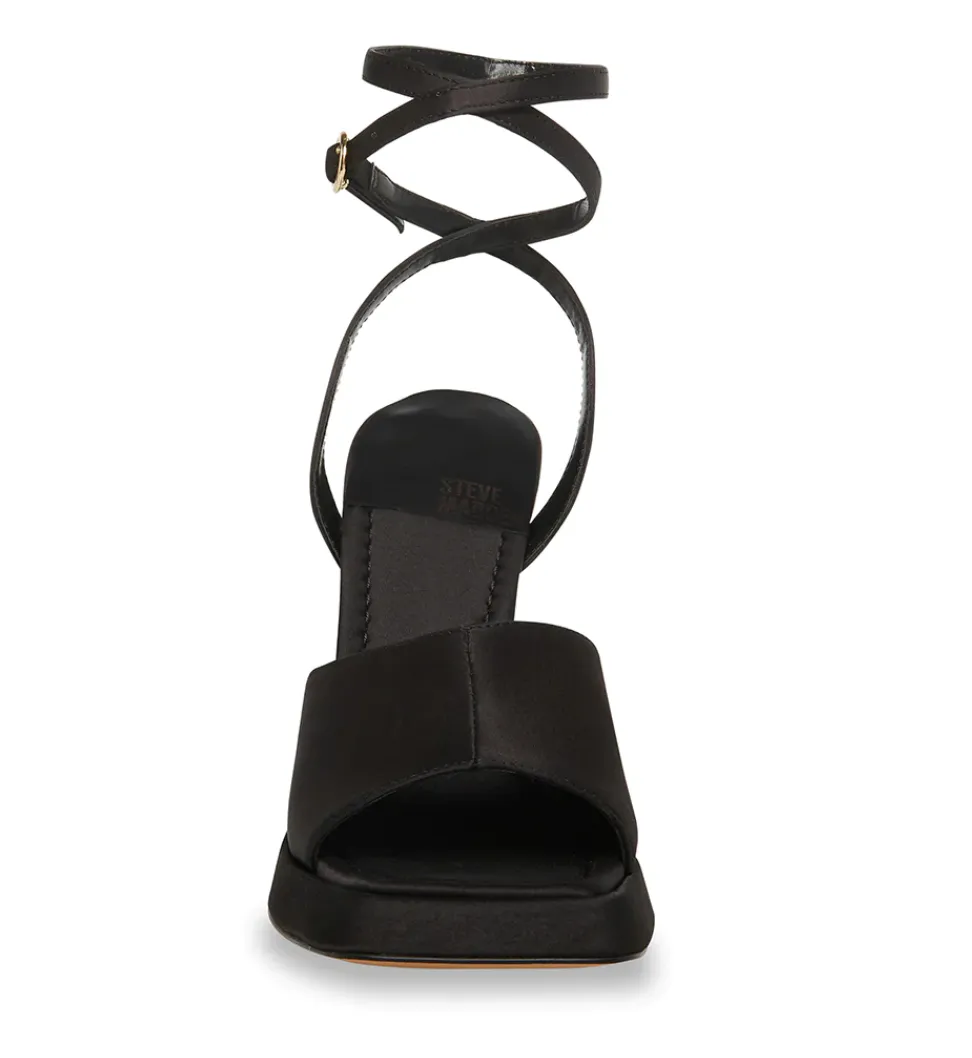 Square Toe Buckle Strap Stiletto Heel