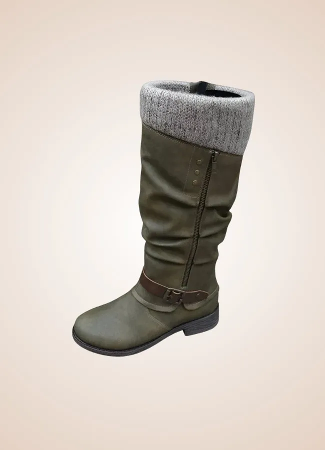 Steampunk Winter Mid Calf Boots