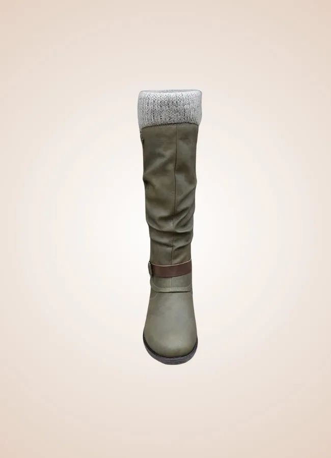 Steampunk Winter Mid Calf Boots