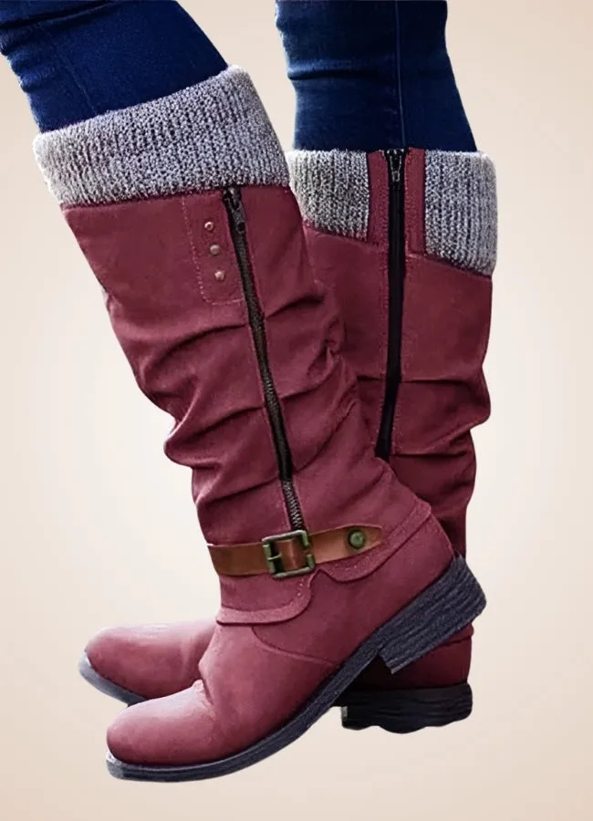 Steampunk Winter Mid Calf Boots