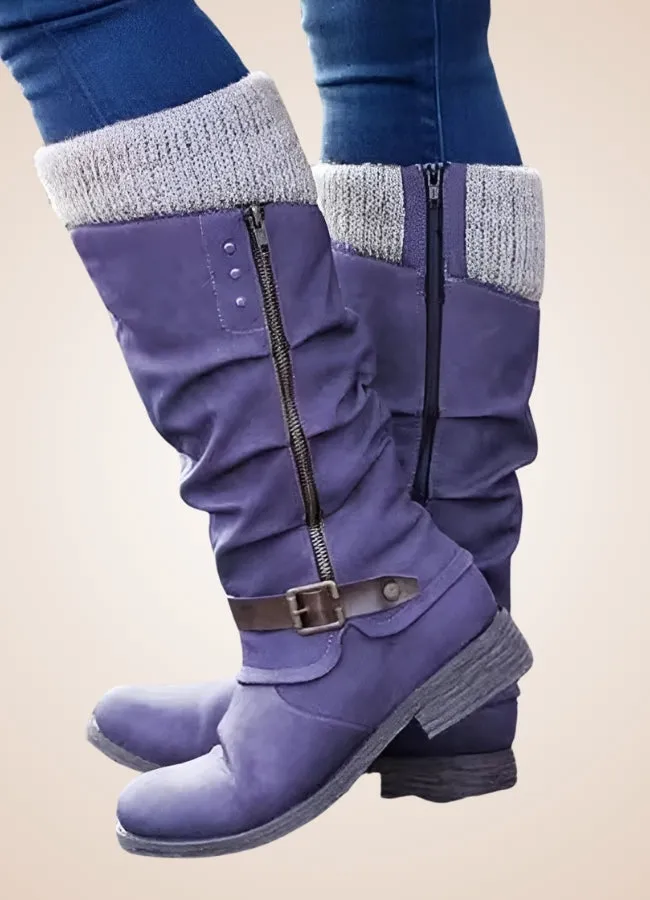 Steampunk Winter Mid Calf Boots