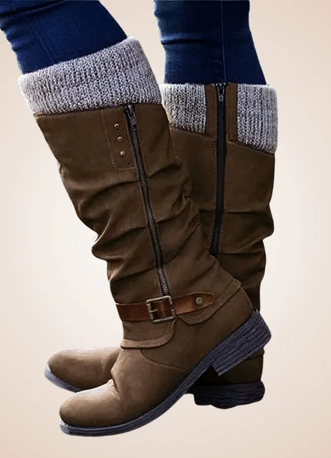 Steampunk Winter Mid Calf Boots