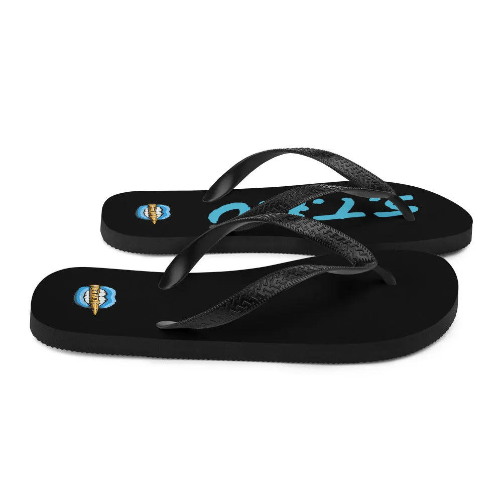 STFU Ice Blue Logo Flip-Flops