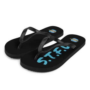 STFU Ice Blue Logo Flip-Flops