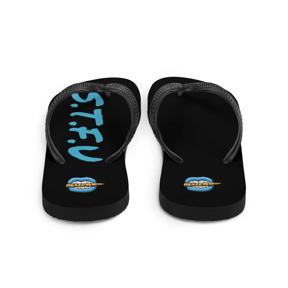 STFU Ice Blue Logo Flip-Flops