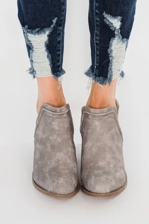Sugar Envy Booties- Stone