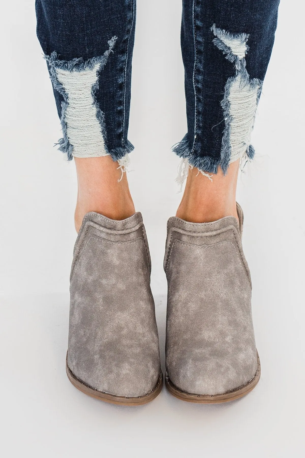 Sugar Envy Booties- Stone