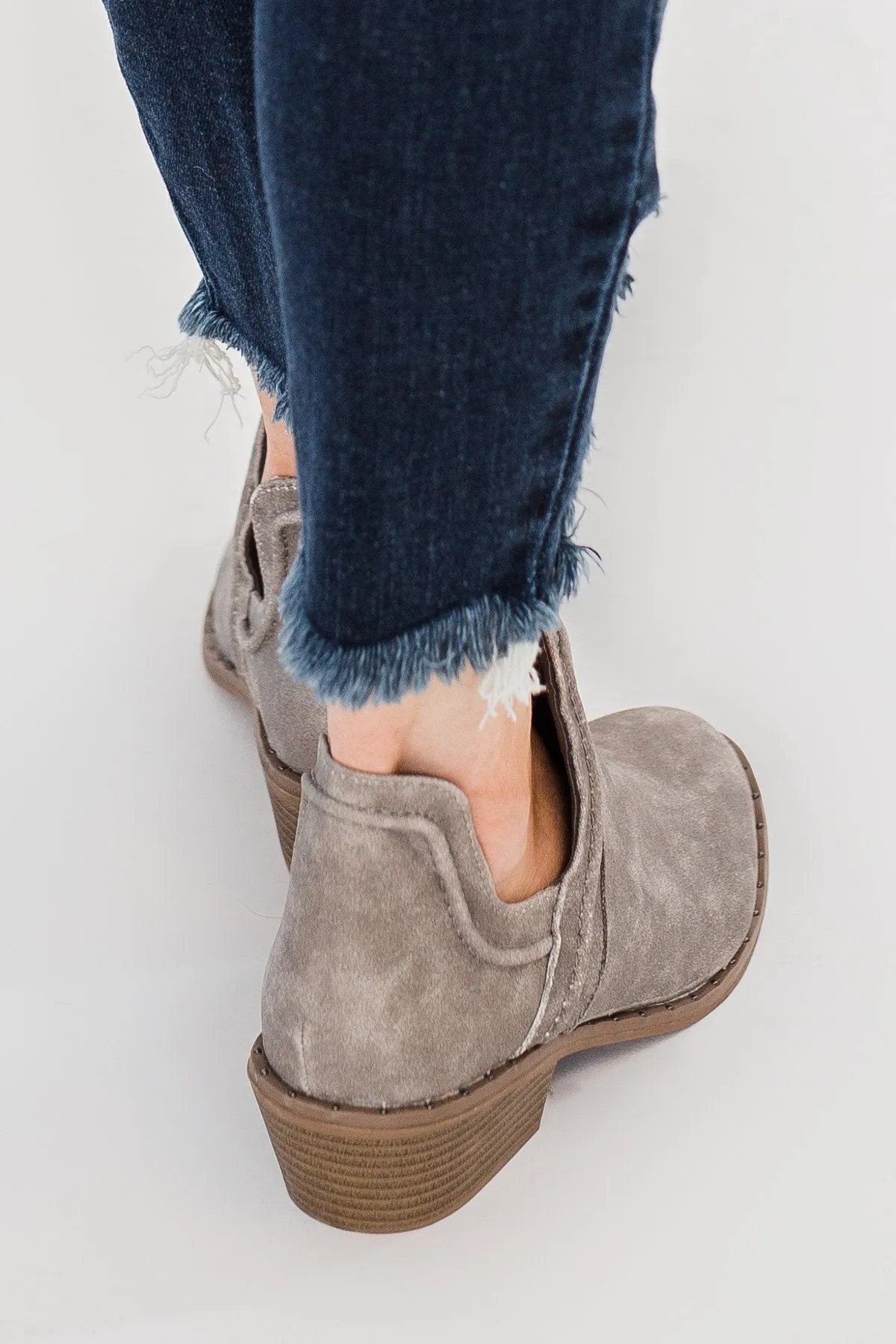 Sugar Envy Booties- Stone
