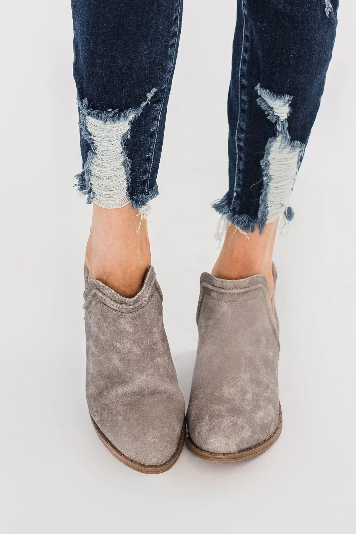 Sugar Envy Booties- Stone