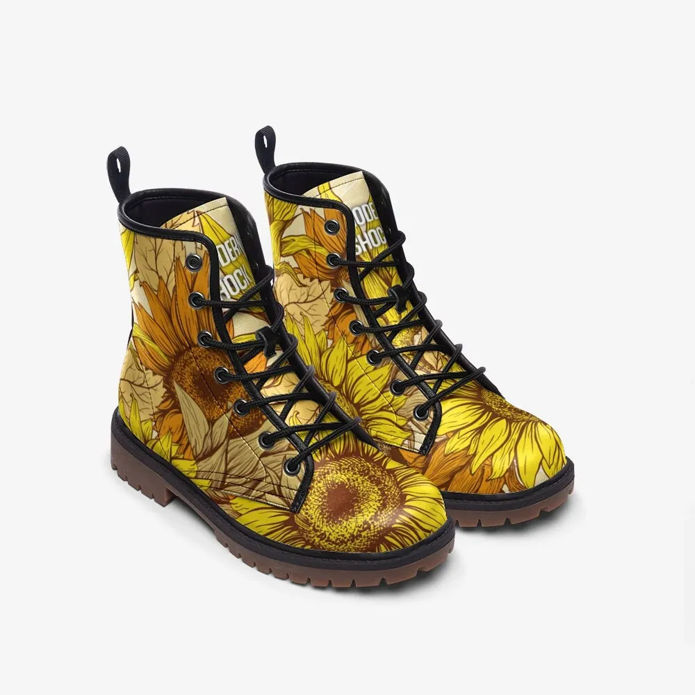 Sunflower Vegan Leather Unisex Boots