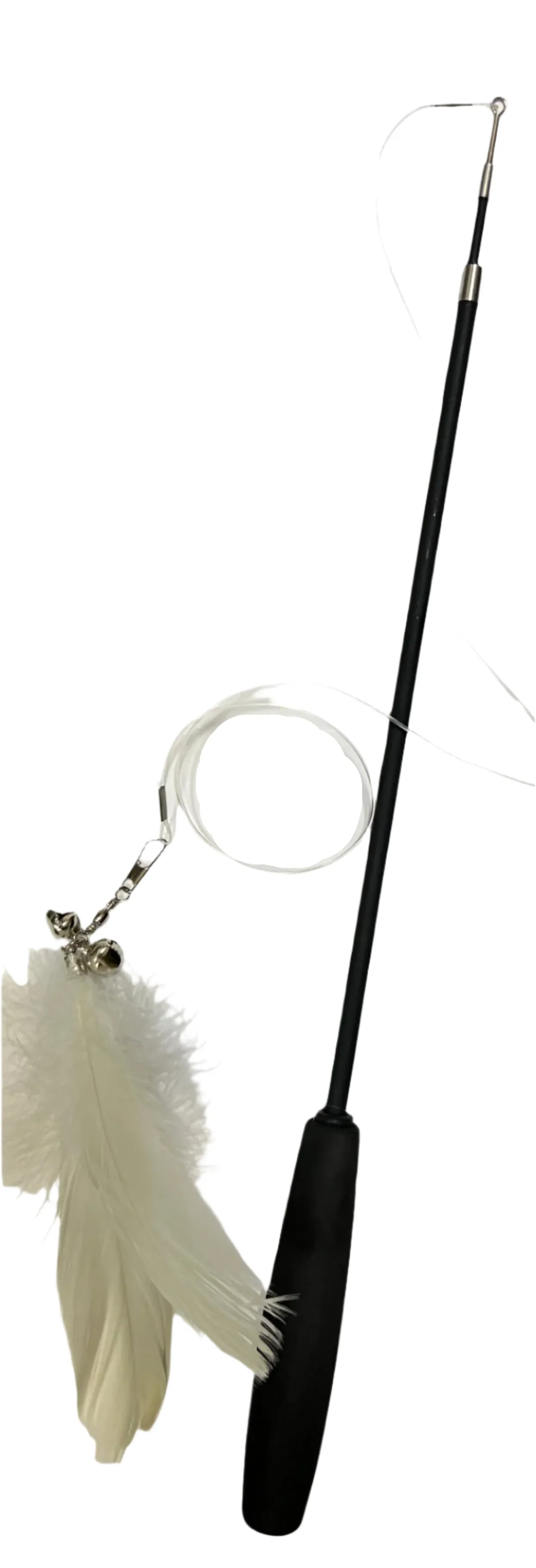 Telescoping Cat Wand Toy for Interactive Play and Exercise Two sizes 38" and 70"