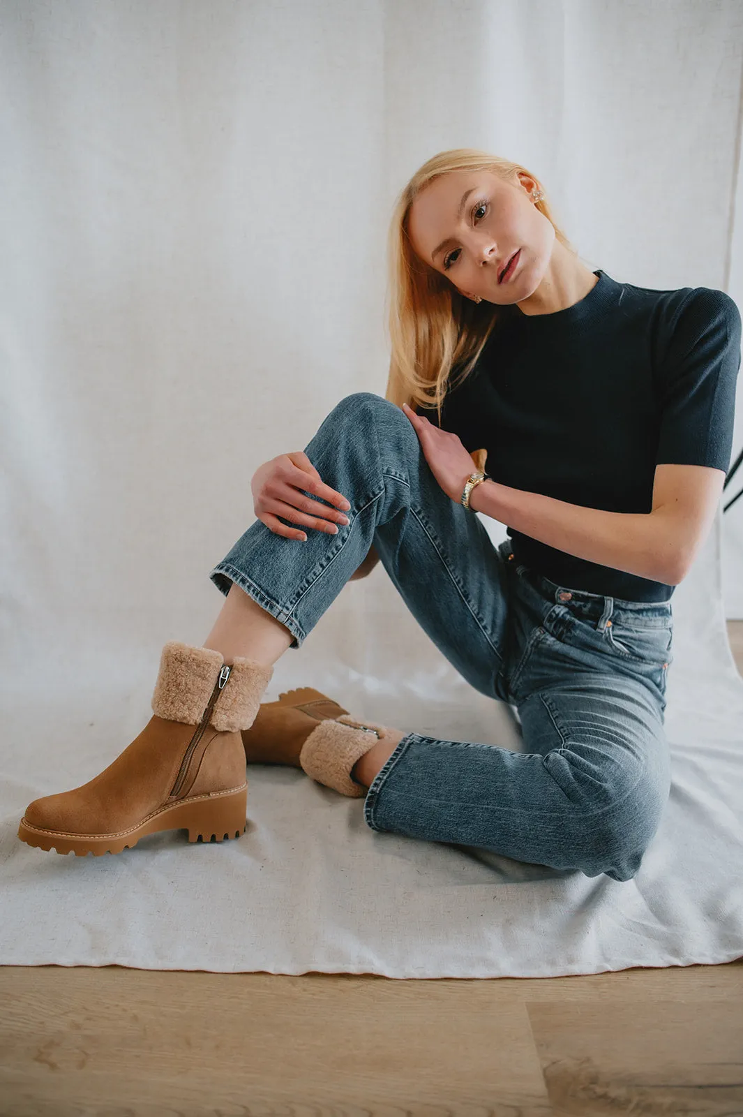 The Hug H2O Boots by Dolce Vita - Mushroom Suede
