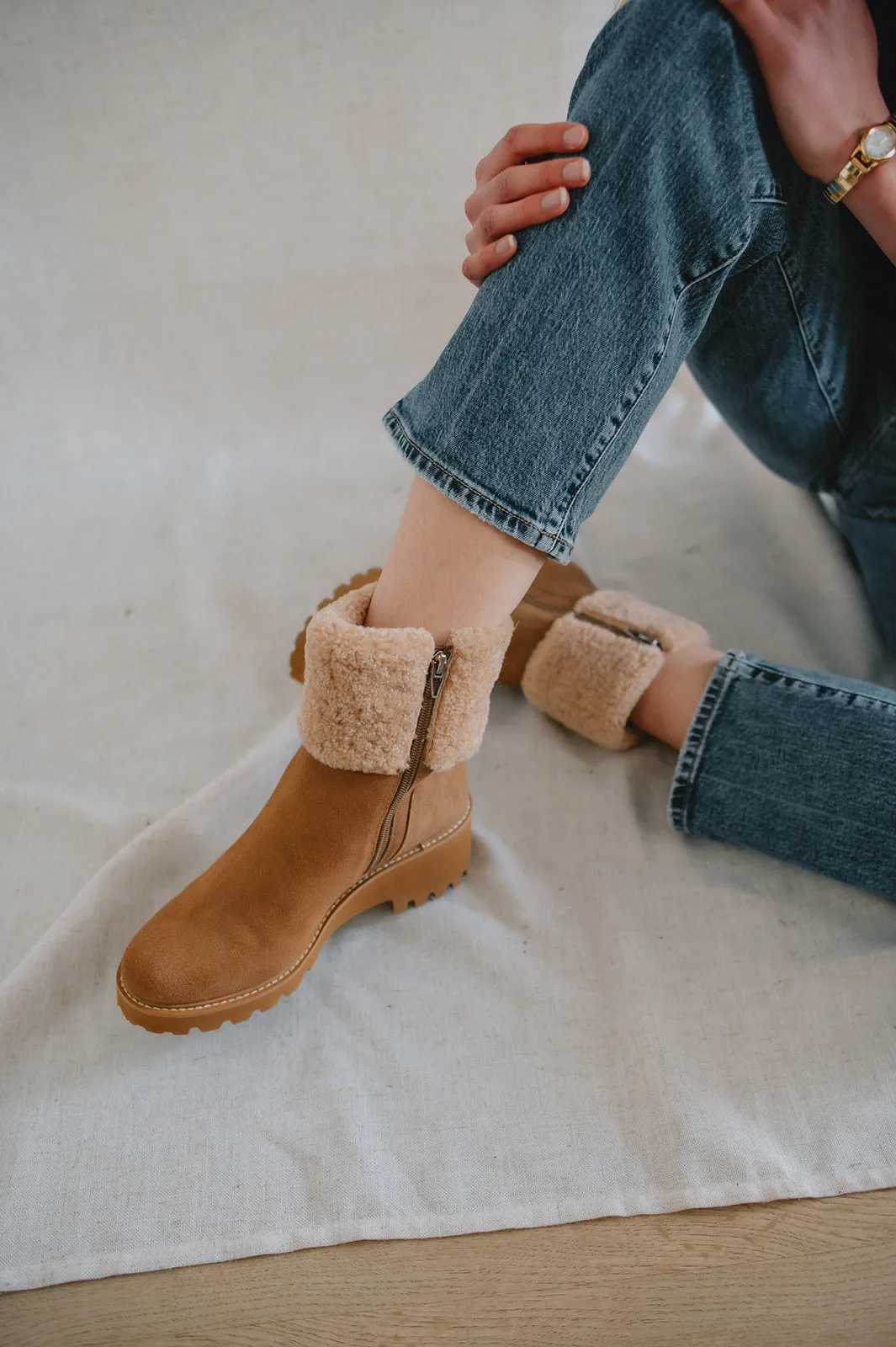 The Hug H2O Boots by Dolce Vita - Mushroom Suede