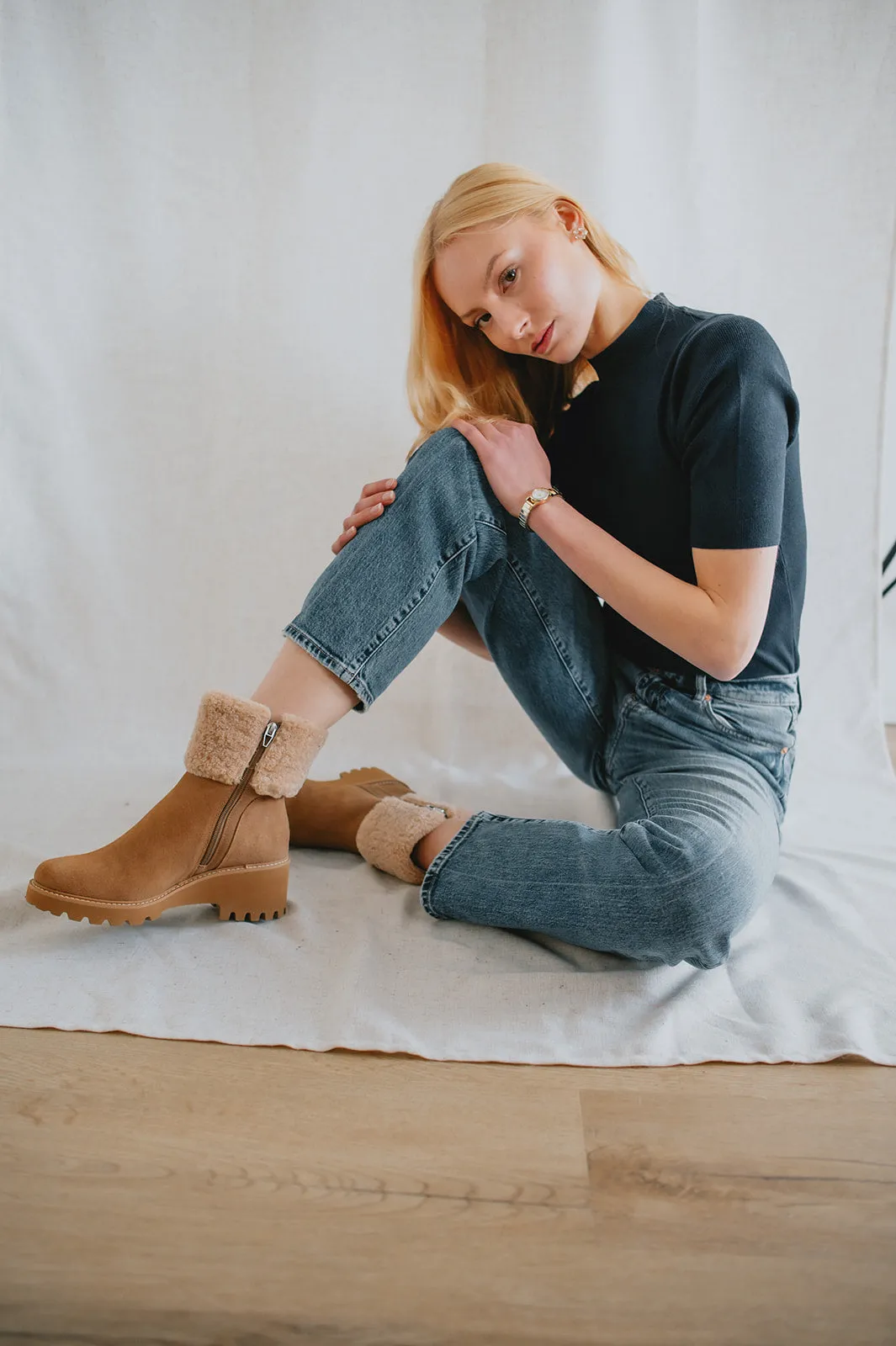 The Hug H2O Boots by Dolce Vita - Mushroom Suede