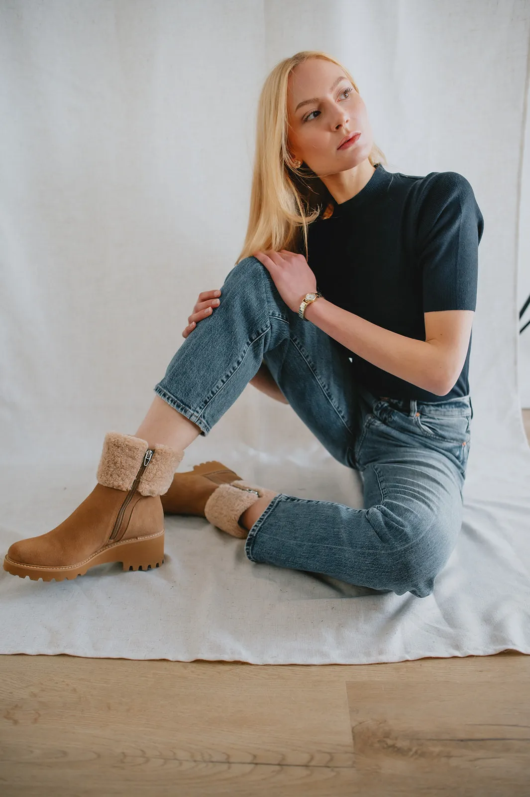 The Hug H2O Boots by Dolce Vita - Mushroom Suede