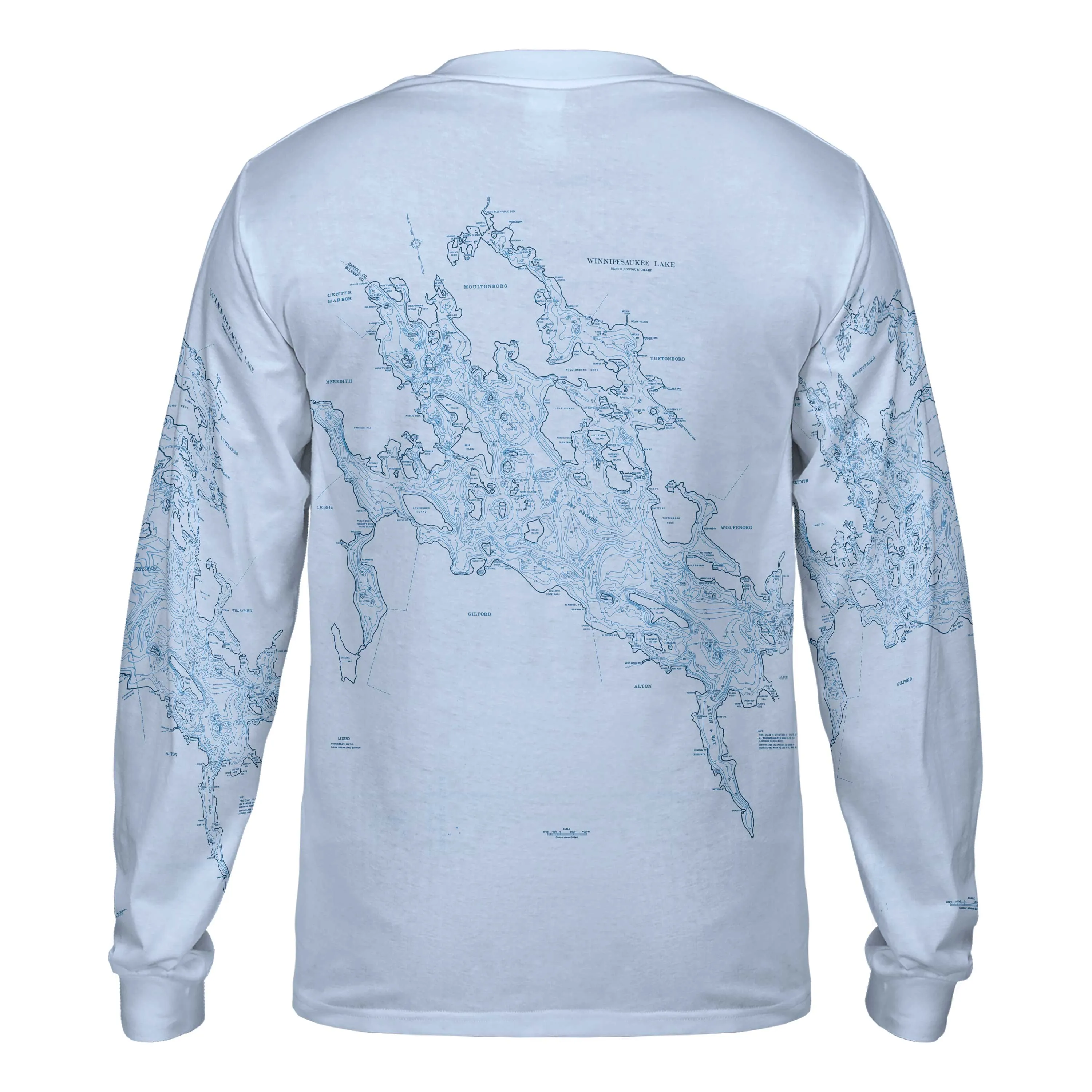 The Lake Winnipesaukee Blues Long Sleeve Performance Tee