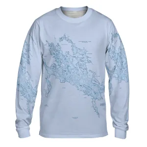 The Lake Winnipesaukee Blues Long Sleeve Performance Tee